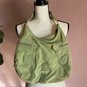 Sigrid Olsen Green Hobo Bag with Relaxed Structure